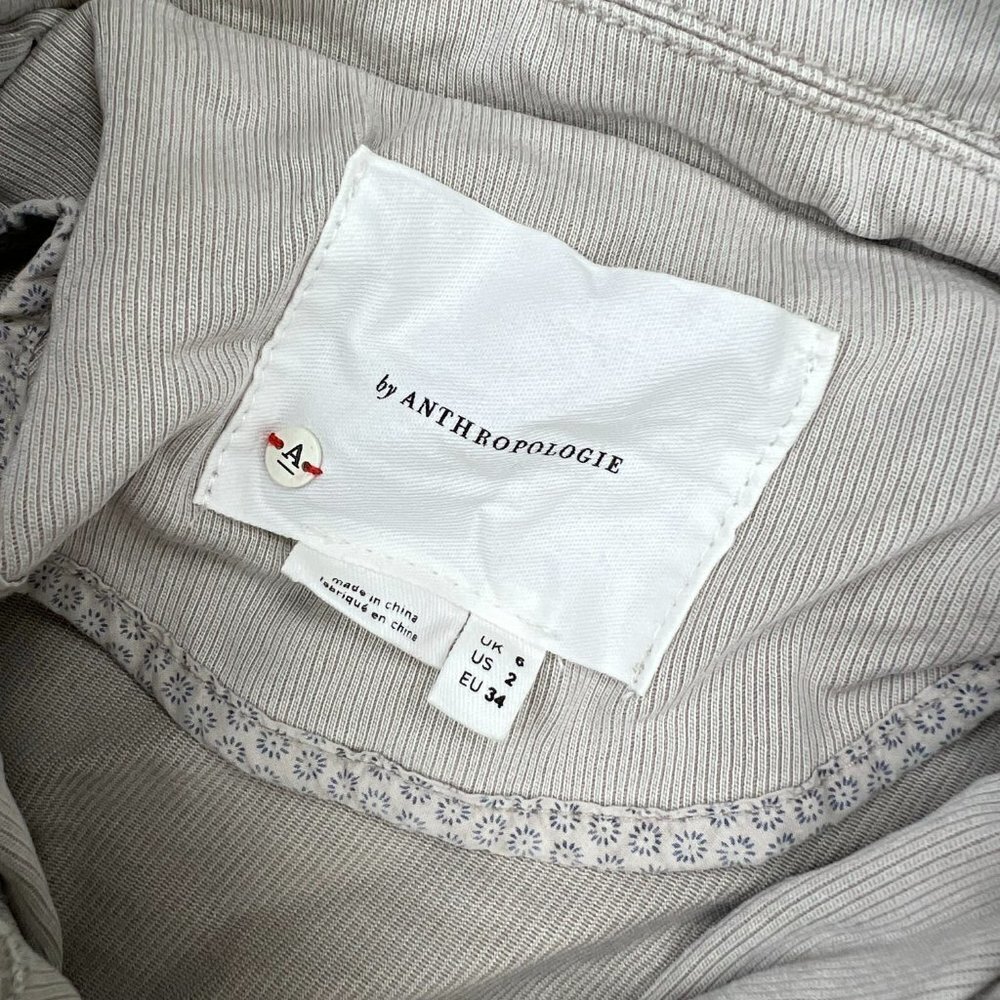 Anthropologie Belted Button Front Jacket - Picture 3 of 7
